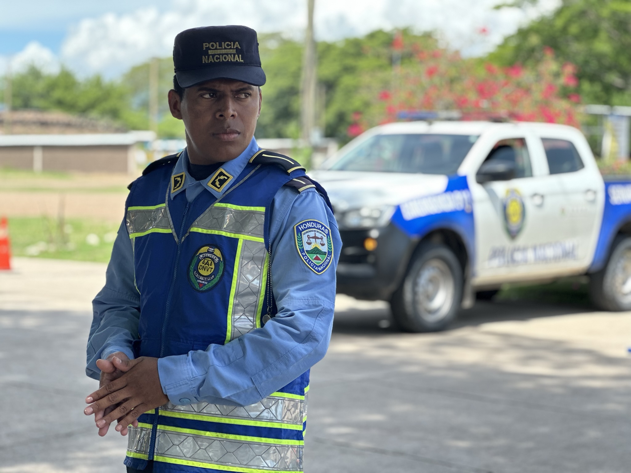 Police officer in the street