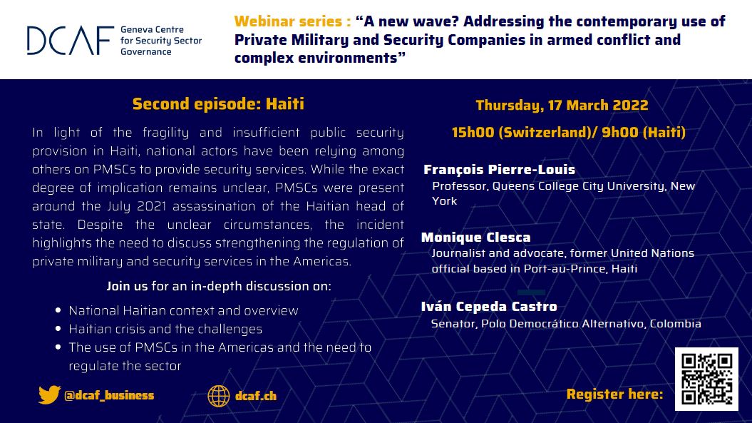 Addressing the Contemporary Use of Private Military and Security Companies in Haiti